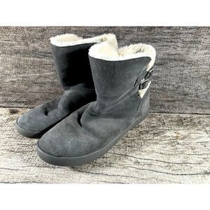 Koolaburra By UGG Koola Short Gray Suede Women's Boots US Size 9 1096413
